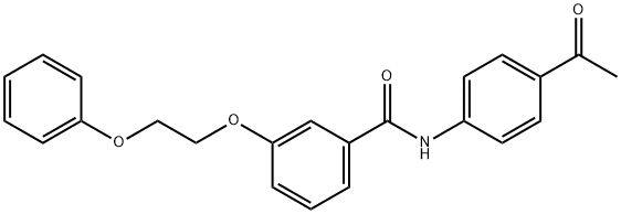 N-(4-acetylphenyl)-3-(2-phenoxyethoxy)benzamide Structure
