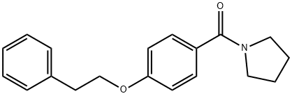 1-[4-(2-phenylethoxy)benzoyl]pyrrolidine Struktur