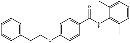 N-(2,6-dimethylphenyl)-4-(2-phenylethoxy)benzamide,881627-83-4,结构式
