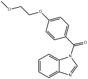 1-[4-(2-methoxyethoxy)benzoyl]-1H-benzimidazole Structure