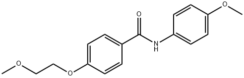 4-(2-methoxyethoxy)-N-(4-methoxyphenyl)benzamide Struktur