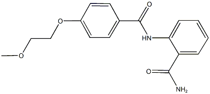 2-{[4-(2-methoxyethoxy)benzoyl]amino}benzamide Structure