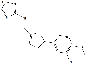 885004-08-0 N-{[5-(3-chloro-4-methoxyphenyl)-2-furyl]methyl}-N-(1H-1,2,4-triazol-3-yl)amine