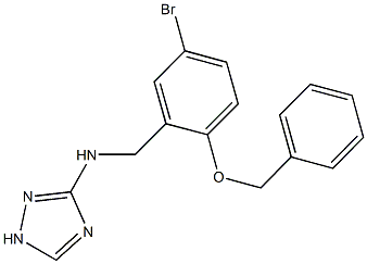 N-[2-(benzyloxy)-5-bromobenzyl]-N-(1H-1,2,4-triazol-3-yl)amine Structure