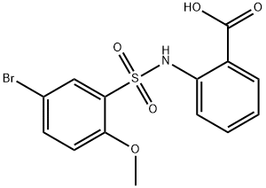 2-{[(5-bromo-2-methoxyphenyl)sulfonyl]amino}benzoic acid