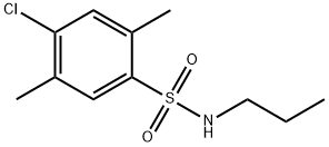 4-chloro-2,5-dimethyl-N-propylbenzenesulfonamide,886124-06-7,结构式