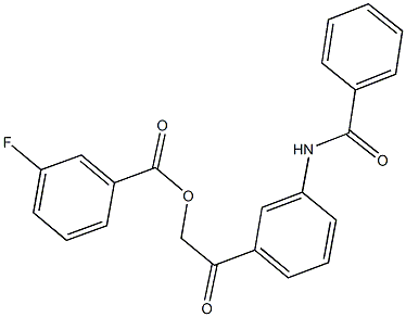 886132-39-4 2-[3-(benzoylamino)phenyl]-2-oxoethyl 3-fluorobenzoate
