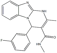 4-(3-fluorophenyl)-N,2-dimethyl-1,4-dihydropyrimido[1,2-a]benzimidazole-3-carboxamide|