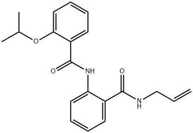 N-{2-[(allylamino)carbonyl]phenyl}-2-isopropoxybenzamide 结构式