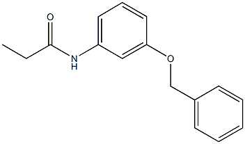 N-[3-(benzyloxy)phenyl]propanamide Structure