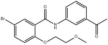 N-(3-acetylphenyl)-5-bromo-2-(2-methoxyethoxy)benzamide Structure