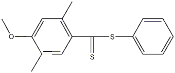 phenyl 4-methoxy-2,5-dimethylbenzenecarbodithioate Structure