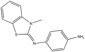 N-(4-aminophenyl)-N-(3-methyl-1,3-benzothiazol-2(3H)-ylidene)amine Structure