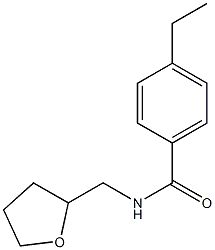4-ethyl-N-(tetrahydro-2-furanylmethyl)benzamide Struktur