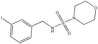 N-(3-iodobenzyl)-4-morpholinesulfonamide,890593-38-1,结构式