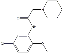 890599-02-7 N-(5-chloro-2-methoxyphenyl)-2-(1-piperidinyl)acetamide