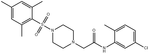 890600-08-5 N-(5-chloro-2-methylphenyl)-2-[4-(mesitylsulfonyl)-1-piperazinyl]acetamide