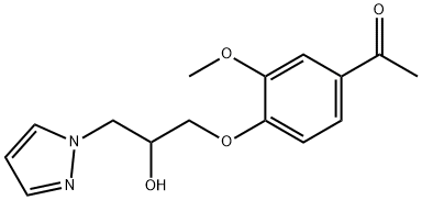 890603-99-3 1-{4-[2-hydroxy-3-(1H-pyrazol-1-yl)propoxy]-3-methoxyphenyl}ethanone