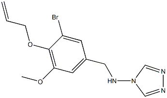 N-[4-(allyloxy)-3-bromo-5-methoxybenzyl]-N-(4H-1,2,4-triazol-4-yl)amine Structure