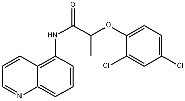 2-(2,4-dichlorophenoxy)-N-(5-quinolinyl)propanamide,892671-04-4,结构式
