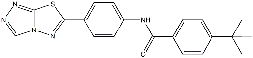 4-tert-butyl-N-(4-[1,2,4]triazolo[3,4-b][1,3,4]thiadiazol-6-ylphenyl)benzamide Struktur