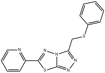 3-[(phenylsulfanyl)methyl]-6-(2-pyridinyl)[1,2,4]triazolo[3,4-b][1,3,4]thiadiazole|
