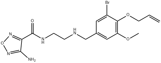 N-(2-{[4-(allyloxy)-3-bromo-5-methoxybenzyl]amino}ethyl)-4-amino-1,2,5-oxadiazole-3-carboxamide|