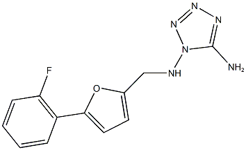 N-(5-amino-1H-tetraazol-1-yl)-N-{[5-(2-fluorophenyl)-2-furyl]methyl}amine Struktur