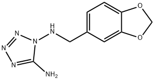 N-(5-amino-1H-tetraazol-1-yl)-N-(1,3-benzodioxol-5-ylmethyl)amine Struktur