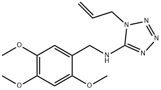 N-(1-allyl-1H-tetraazol-5-yl)-N-(2,4,5-trimethoxybenzyl)amine Struktur