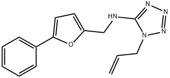 N-(1-allyl-1H-tetraazol-5-yl)-N-[(5-phenyl-2-furyl)methyl]amine Structure