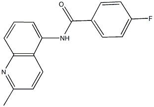 4-fluoro-N-(2-methyl-5-quinolinyl)benzamide|