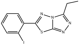 3-ethyl-6-(2-iodophenyl)[1,2,4]triazolo[3,4-b][1,3,4]thiadiazole,895331-90-5,结构式