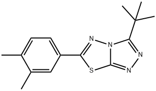 3-tert-butyl-6-(3,4-dimethylphenyl)[1,2,4]triazolo[3,4-b][1,3,4]thiadiazole|
