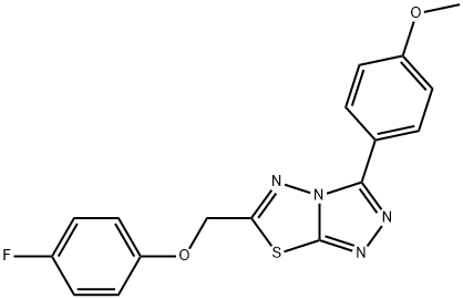 6-[(4-fluorophenoxy)methyl]-3-(4-methoxyphenyl)[1,2,4]triazolo[3,4-b][1,3,4]thiadiazole Structure