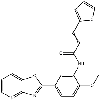 895338-04-2 3-(2-furyl)-N-(2-methoxy-5-[1,3]oxazolo[4,5-b]pyridin-2-ylphenyl)acrylamide