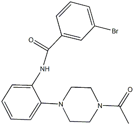 N-[2-(4-acetyl-1-piperazinyl)phenyl]-3-bromobenzamide Structure