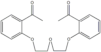 1-(2-{2-[2-(2-acetylphenoxy)ethoxy]ethoxy}phenyl)ethanone Structure