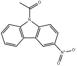 9-acetyl-3-nitro-9H-carbazole Structure