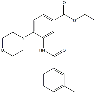 898111-24-5 ethyl 3-[(3-methylbenzoyl)amino]-4-(4-morpholinyl)benzoate