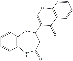 2-(4-oxo-4H-chromen-3-yl)-2,3-dihydro-1,5-benzothiazepin-4(5H)-one|