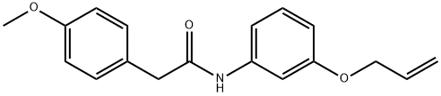 N-[3-(allyloxy)phenyl]-2-(4-methoxyphenyl)acetamide Structure