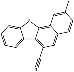 2-methylnaphtho[1,2-b][1]benzothiophene-6-carbonitrile 结构式
