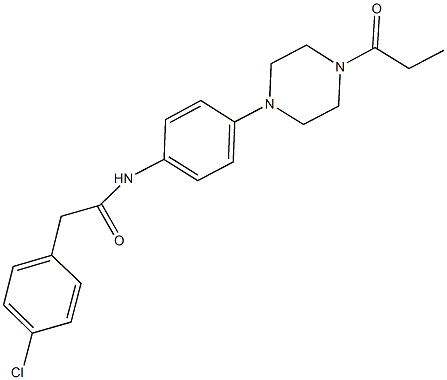 898655-17-9 2-(4-chlorophenyl)-N-[4-(4-propionyl-1-piperazinyl)phenyl]acetamide