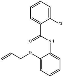 N-[2-(allyloxy)phenyl]-2-chlorobenzamide Struktur