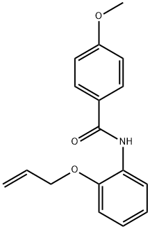 N-[2-(allyloxy)phenyl]-4-methoxybenzamide Struktur