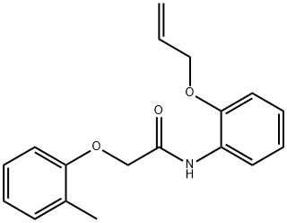 N-[2-(allyloxy)phenyl]-2-(2-methylphenoxy)acetamide Structure