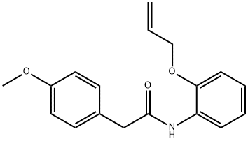 N-[2-(allyloxy)phenyl]-2-(4-methoxyphenyl)acetamide Struktur
