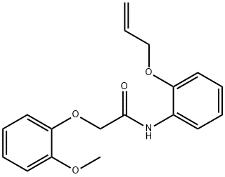 N-[2-(allyloxy)phenyl]-2-(2-methoxyphenoxy)acetamide Structure