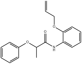N-[2-(allyloxy)phenyl]-2-phenoxypropanamide Structure
